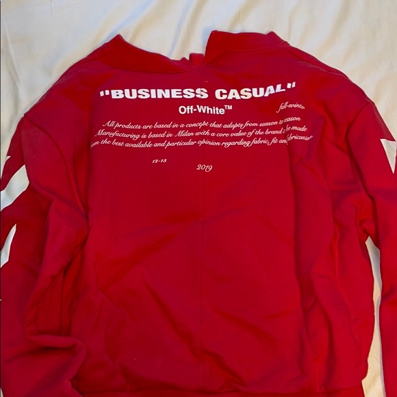 off white crew neck - Picture 6 of 7